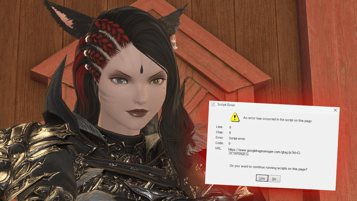 Launcher script error in Final Fantasy XIV